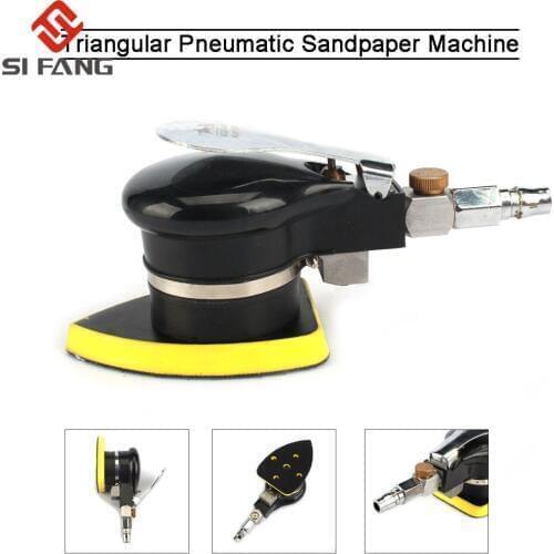 Air sander Pneumatic Sandpaper Polisher Tool Triangle Air Power Random Orbital Sander Machine For Car Paint Care Rust Removal