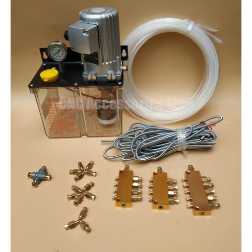 Full set 3L 3 Liters cnc electric lubrication pump grease lubricant oil pump