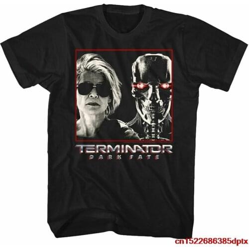 Terminator Movie T-Shirt New 1984 Arnold Schwarzenegger Sarah Connor Black