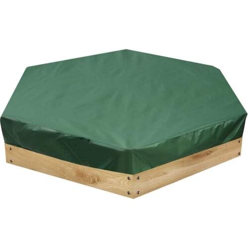 Hexagon Green Oxford Cloth Sandpit Cover Anti-UV Dustproof Protection Canopy Durable Waterproof Sunshade Bunker Covers