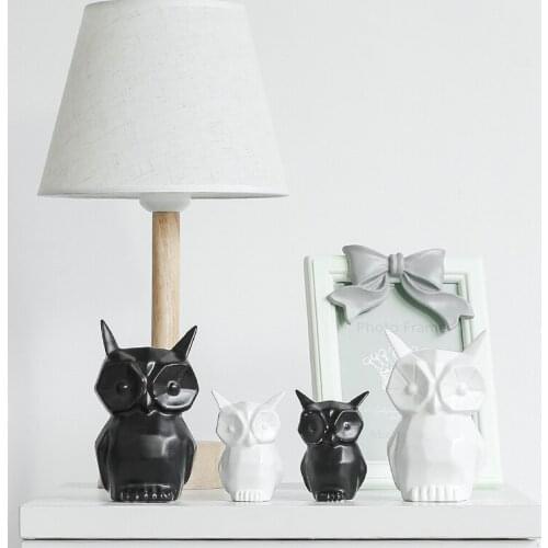 Nordic Decor Ceramic Owl Ornaments Rustic Home Decor Room Decor Fashion Home Decoration Moderen Room Decoration For Home