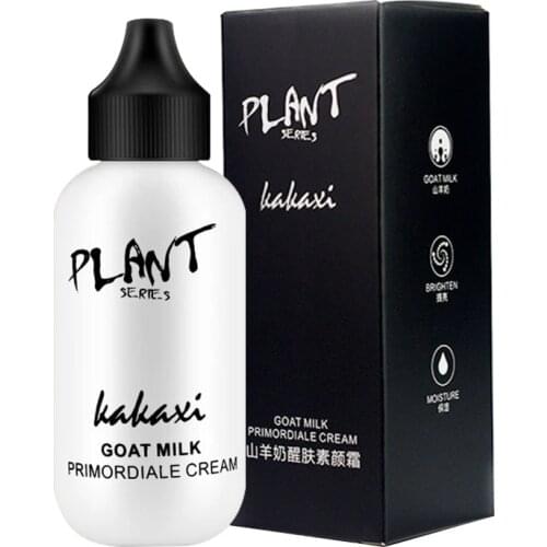 Goat Milk Lazy Face Foundation Cream Full Coverage Concealer Waterproof Makeup Base Brighten Cover Dark Circle Foundation TSLM1