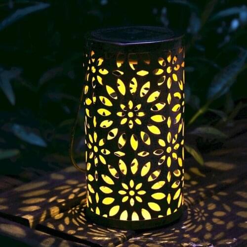 Solar Lantern Lanterns Outdoor Hanging Garden Decor Outside Powered Waterproof LED Lights for Patio Yard Patio Table