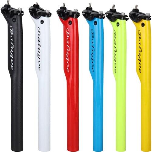 EC90 Full Carbon Fiber Bicycle seatpost glossy MTB 3K Road Bike Seatposts 27.2/30.8/31.6*350/400 Breaking wind Seat post