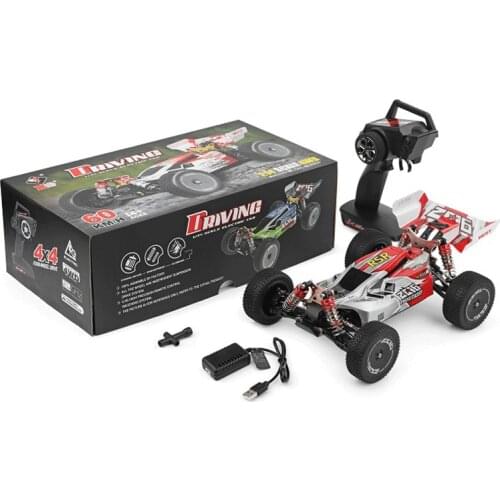 WLtoys 144001 2.4G Racing RC Car Competition 60 Km/h Metal Chassis 4wd Electric Formula Remote Control Toys