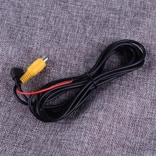 DWCX 240cm Black RCA to 2.5MM AV IN Cable Plastic for Car DVR Camcorder Rear View Parking Camera Adapter Replacement