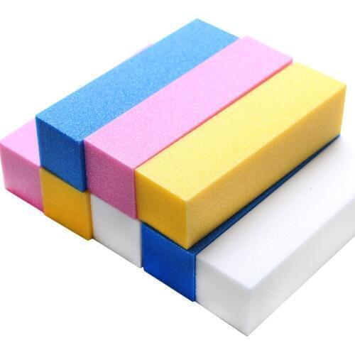 10 X Colorful Nail buffer Block Sanding Sponge Nail File Buffering UV Gel Nail Polish DIY Nail Art Manicure Pedicure Sets Tools