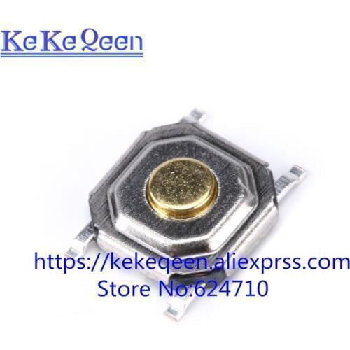 100pcs 4*4*1.5mm Light touch switch SMD4 waterproof ON/OFF Touch button Touch micro switch 4*4*1.5 keys button SMD 4pin