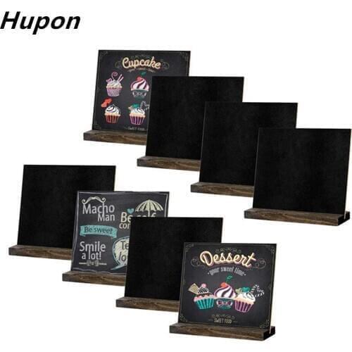 13*15cm Stand Wooden Blackboard Retro Chalkboard Decoration Kids Drawing Memo Board Desktop Message Blackboard Wood Crafts