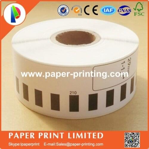 5x Rolls Brother DK-22210 Label Compatible Etiketten 29mm*30.48M Continuous for QL570 QL700 DK22210 Thermal Label
