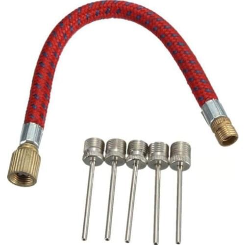7Pcs/set Football Connector Air Bed Tyre Bike Repair Accessories Pump Adaptor Set Kit Inflate Bike Pump Adaptor Set Needle Valve