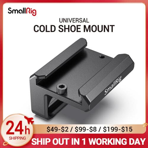 SmallRig Cold Shoe Mount Camera Shoe Mount Adapter for Lights, LED Monitors, Microphones, Audio Recorder DIY Attachment 2736