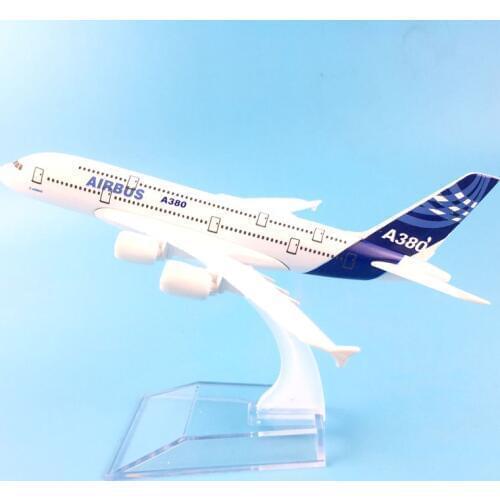 FREE SHIPPING 16CM AIRBUS A380 METAL ALLOY MODEL PLANE AIRCRAFT MODEL TOY AIRPLANE BIRTHDAY GIFT M6-059