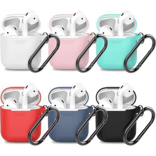 Earphone Case for Apple AirPods Silicone Cover for AirPods Wireless Bluetooth Headphone Full Protective Pouch Skin Accessories