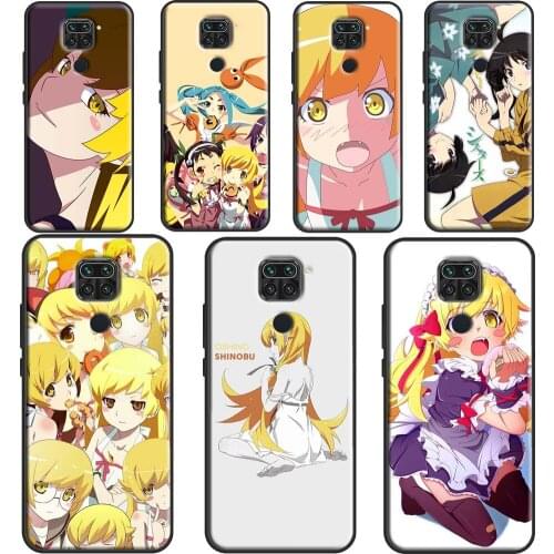 Anime Monogatari Case For Xiaomi Redmi Note 10 Pro 9S 8T Note 8 Pro Note 9 Pro K40 7 8 9 A 9C 9T Back Cover