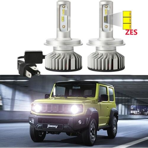 For Suzuki Jimny 1998- 2018 2019 2020 2021 Led Headlight Bulbs with ZES Chips High Low Beam Car LED Headlamp Super Bright