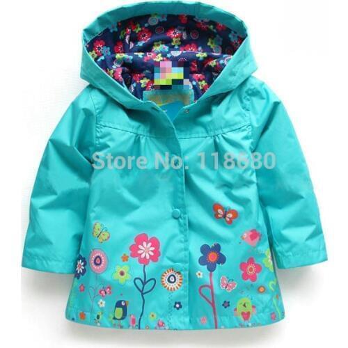 Free shipping wholesale hot sale spring autumn baby clothing child outerwear mouse jacket girls baby trench coat