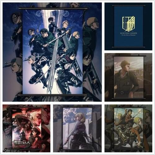 Wall Artwork Attack on Titan Christa Renz Annie Canvas Pictures Painting Print Poster Plastic Hanging Scrolls Home Decoration
