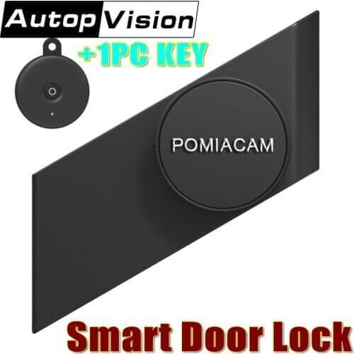 New Version Sherlock Smart Stick lock S3 Smart door lock Electric Lock with 1pc Key Wirelless APP Bluetooth Control (Black)