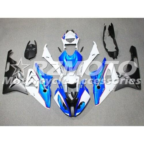 New ABS Plastic Shell Motorcycle Fairing kit Fit For BMW S1000RR 2015 2016 15 16 Bodywork set Custom White Blue Cool