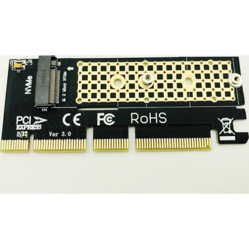 PCI-Express PCIE 3.0 X4 to M2 SSD NVME Adapter Card M Key Interface NVME SSD M2 PCI-E Riser Card for 2230 2242 2260 2280 M.2 SSD