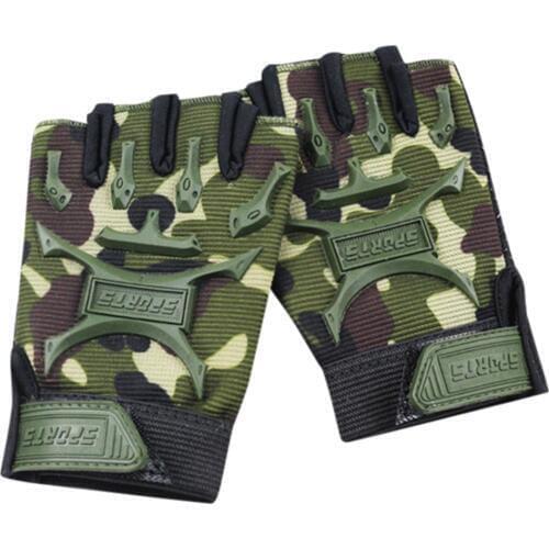 Children Sport Gloves Half Finger Outdoor Non slip Cycling gloves for boys Girls Training Gloves with Wrist Support Adjustable