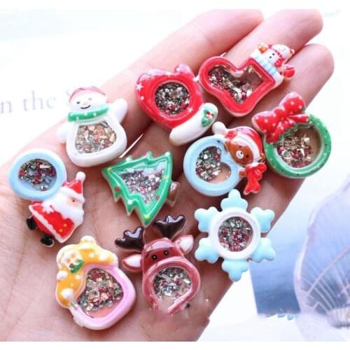 10pcs Christmas Charms Pendants for Jewelry Making Bracelets Necklace Earrings Making Xmas Navidad Natal Party Decoration