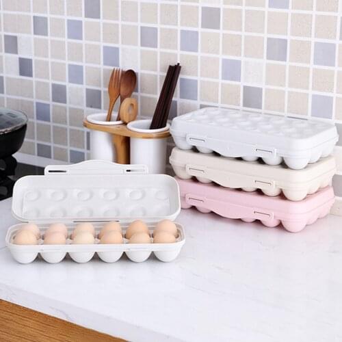 Portable Egg Storage Box Egg Container Stackable Egg Tray Egg Carrier Box Egg Holder Kitchen Organizer Case