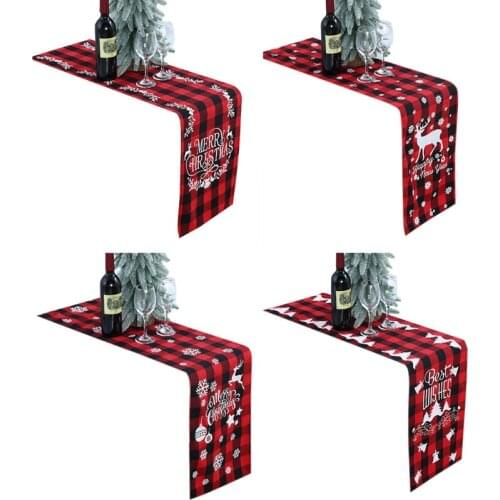 Christmas Table Runner Holiday Table Runners Tablecloth Placemat for Dining Room Table Decorations