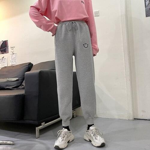 Winter Drawstring Elastic Waist Sweatpants Women Fleece Warm Sports Pants Casual Fashion Soft Solid Joggers Pantalones