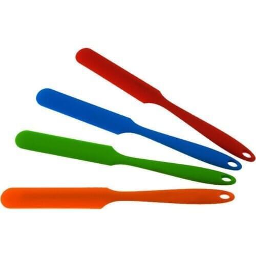 Long Handle Silicone Spatula Heat Resistant Flexible Non-Stick Slim Spatula Cake Cream Mixer Scraper Jars Blender Baking Tools