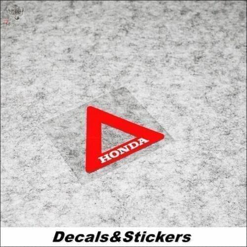 NO.L097 HONDA Red Triangle Safe Caution 3M Reflective Modified Stickers Car Glass Waterproof MOTO GP Decals Racing Motorcycle