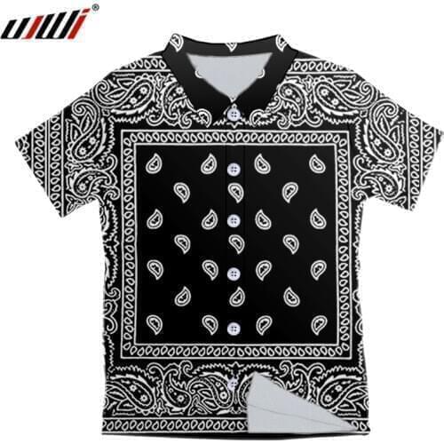 UJWI Fashion Funny Short Shirts Men Women 3d Print Cashew flowers Hawaiian Casual Streetwear Hip Hop Shirt Harajuku Short Sleeve