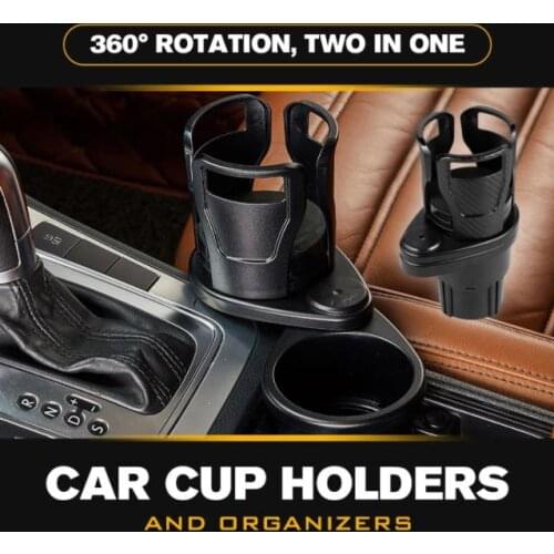 All Purpose Car Cup Holder And Organizer Multifunctional Vehicle-mounted Stand Water Cup Adjustable Base Drink Bottle Rack