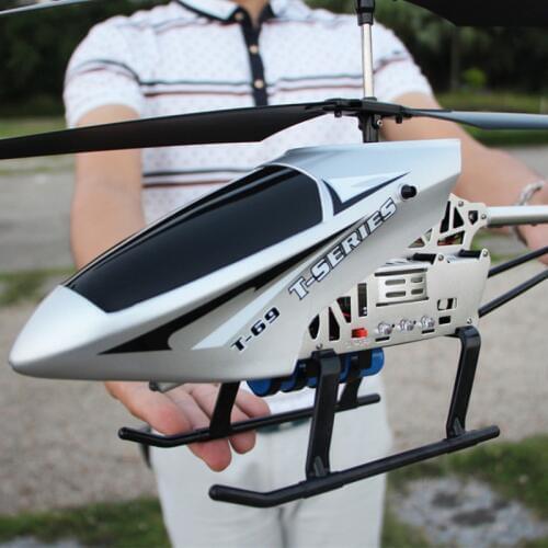 High Quality Big Remote Control Aircraft Charge RC Helicopter 4ch Drop-Resistant Flight About 10 Minutes Battery With LED Light
