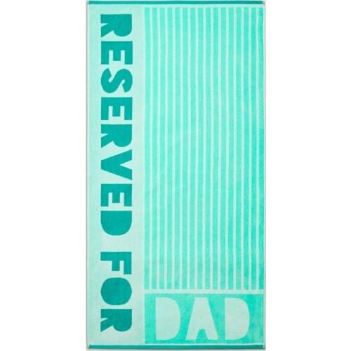 Unisex Green Printed Striped Beach Towel sea fluff