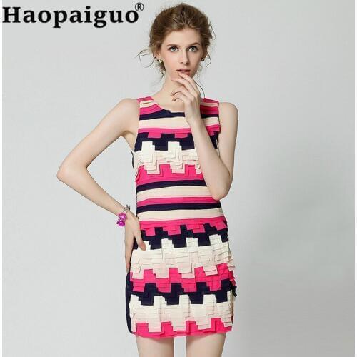 New Europe Style Cute Sweet Love Casual Dress Women Sleeveless Red Contrast Dress Women with Tassel Mini Summer Dress 2019 Robe