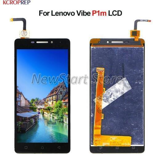 For Lenovo Vibe P1 P1m LCD Display Touch Screen Digitizer Assembly For Lenovo P1 P1 m lcd 5.0" With Frame Replacement Accessory