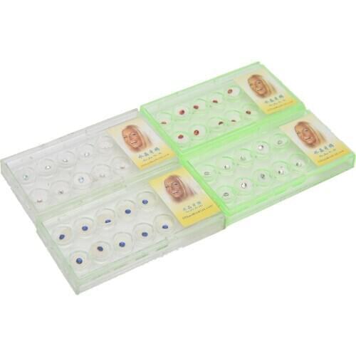 10pcs Diamond Bur Dental Material Teeth Whitening Studs Denture Acrylic Teeth Crystal Ornament Oral Hygiene Tooth Decoration