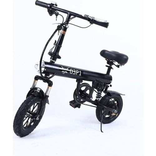 12-inch Small Fast Folding Leisure Portable Scooter For Adult Men And Women With Shock-absorbing Tire Electric Bicycle