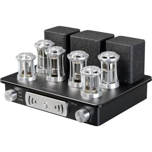 2021 Accusound Single-ended Class A VT-12 Bluetooth 5.0 Tube Amplifier HIFI Fever Grade High Power Tube Amplifier 12W+12W