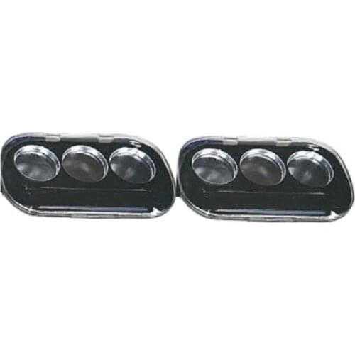 3 Palettes Powder Case, Eye shadow Container, Empty Cosmetic Blusher Compact, Empty Make up Powder Container, 45pcs/Lot