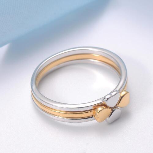 925 Sterling Silver Jewelry Stackable Multiple Hearts Sterling Silver Midi Rings for Womens Girls Birthday Christmas Gifts