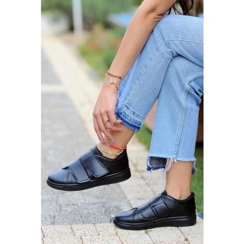 A1979-20SiyahSiyah Pink Potin Women Black Black Shoes A1979-20