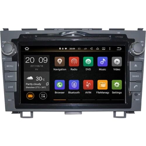 Car Radio Audio Video Multimedia DVD Player 4GB Android 9.0 Octa Core 8'' LCD Screen Car GPS Navigation For Honda CR-V 2006-2011