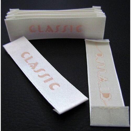 Custom clothing tags label washable garment labels custom woven/printed labels for clothing brand name labels logo woven tags
