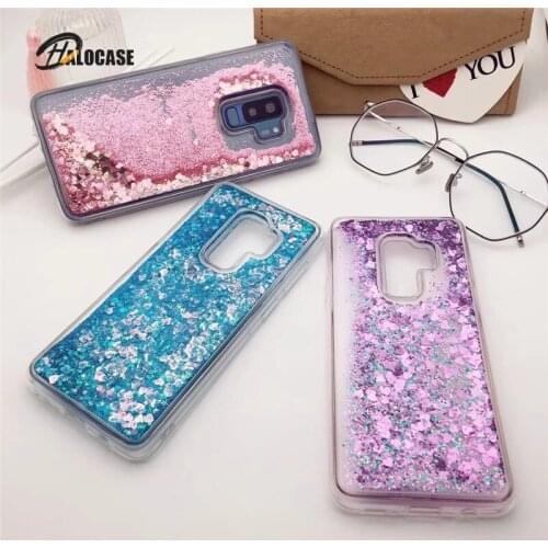 For Samsung Galaxy S7 Edge S8 S9 S10 Plus S10E S10 E Case Dynamic liquid Glitter Quicksand case for Galaxy Note 5 8 9 Back Cover