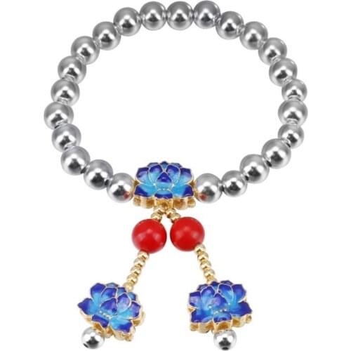 DIB20 Classic Quality bracelet Jewelry fine 3 stones 925 Silver bangle Jewelry For Women Classic Bangles Gift