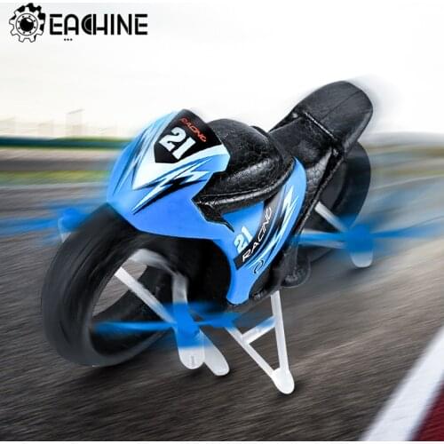 Eachine E021 Racing 2-In-1 Land/Air Mode One Key Switch Flying Motorcycle 2.4G RC Drone Quadcopter