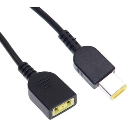 DC Square USB Plug Female To Male Power Adapter Converter Connector Cable Cord for Lenovo Thinkpad Charger Adapter